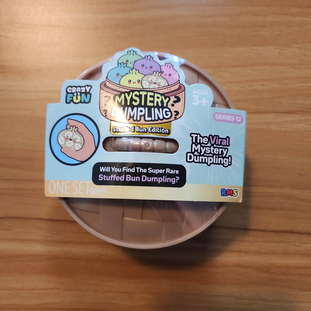 RMS Crazy Fun Mystery Dumpling Series 12 Stuffed Bun SEALED VIRAL